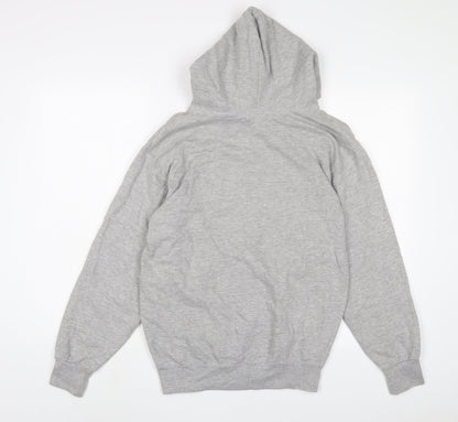 Jostens Mens Grey Cotton Pullover Hoodie Size S - Embroidered