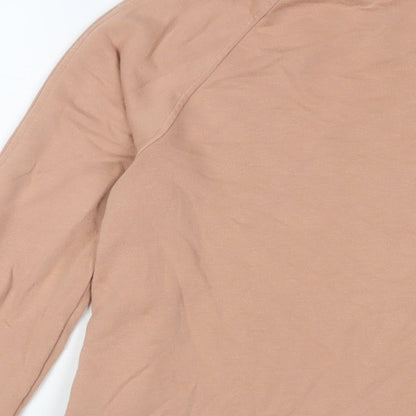 H&M Womens Pink Cotton Pullover Sweatshirt Size XS Pullover