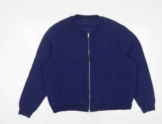 Womens UK Size 20 Marks and Spencer Blue Quilted Coat