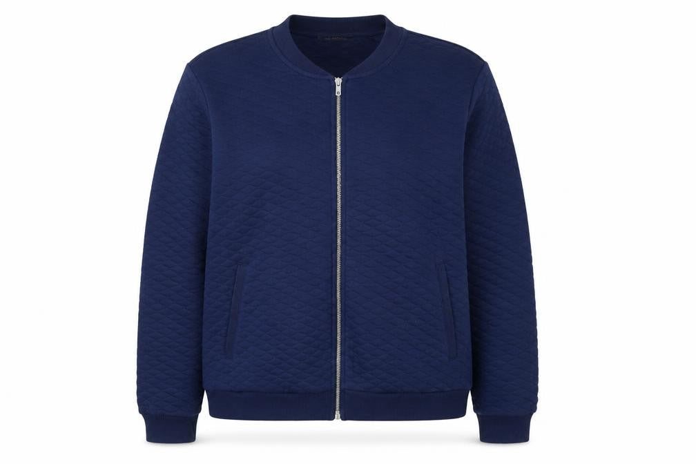 Womens UK Size 20 Marks and Spencer Blue Quilted Coat