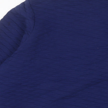 Womens UK Size 20 Marks and Spencer Blue Quilted Coat