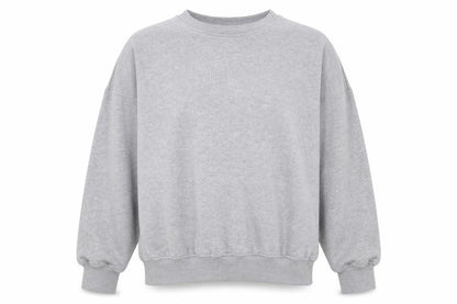 missgui Womens Grey Cotton Pullover Sweatshirt Size 12 Pullover