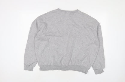 missgui Womens Grey Cotton Pullover Sweatshirt Size 12 Pullover