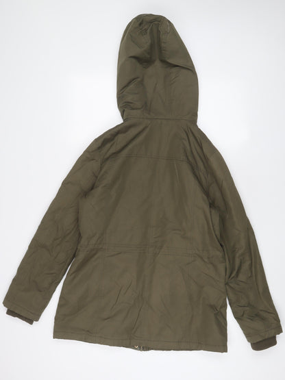 Womens UK Size 12 Miss Selfridge Green Parka Coat