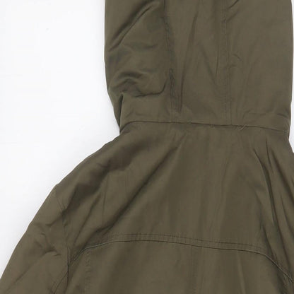 Womens UK Size 12 Miss Selfridge Green Parka Coat