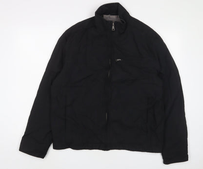 Autograph Mens Black Jacket Coat Size M Zip
