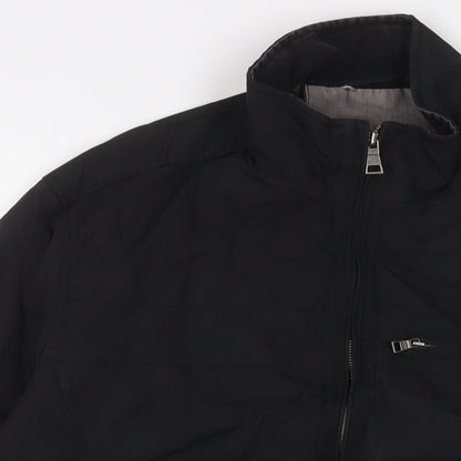 Autograph Mens Black Jacket Coat Size M Zip