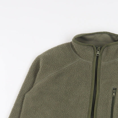 H&M Boys Green Jacket Size 8-9 Years Zip - 8-10 Years