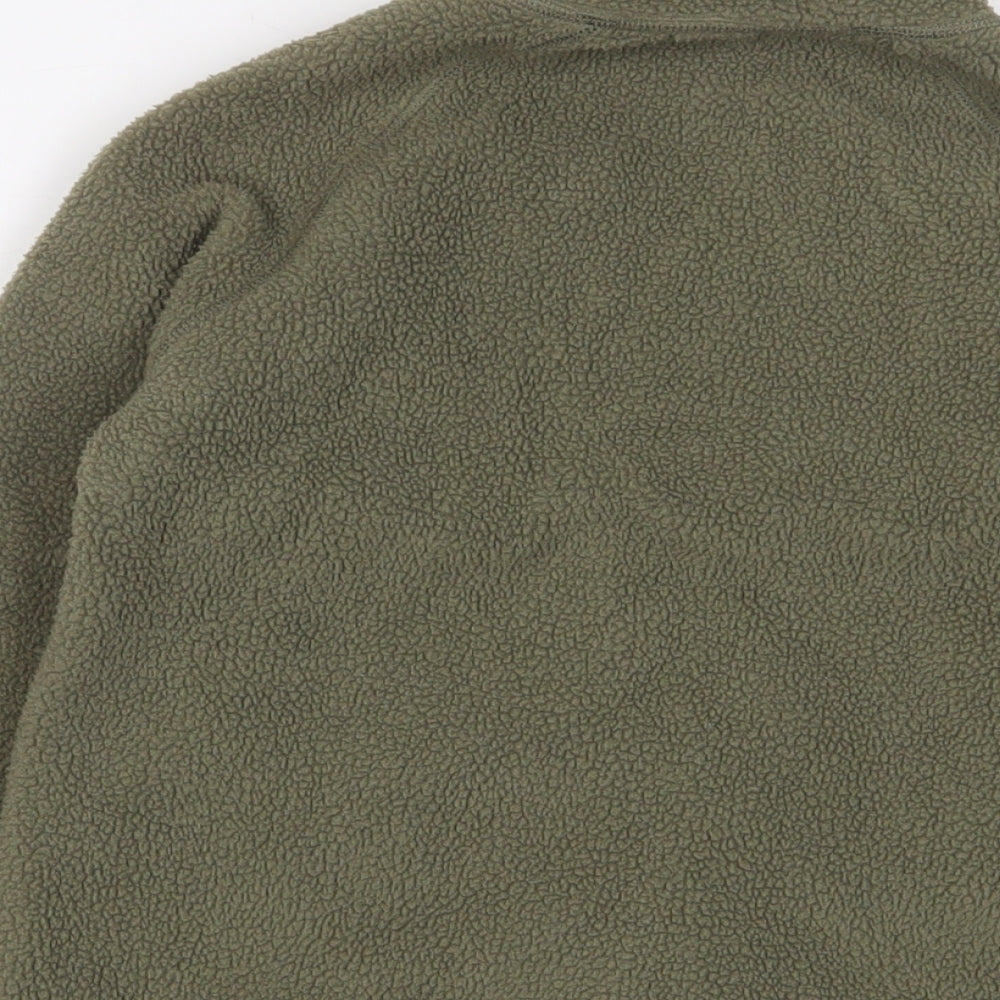 H&M Boys Green Jacket Size 8-9 Years Zip - 8-10 Years