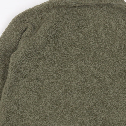 H&M Boys Green Jacket Size 8-9 Years Zip - 8-10 Years