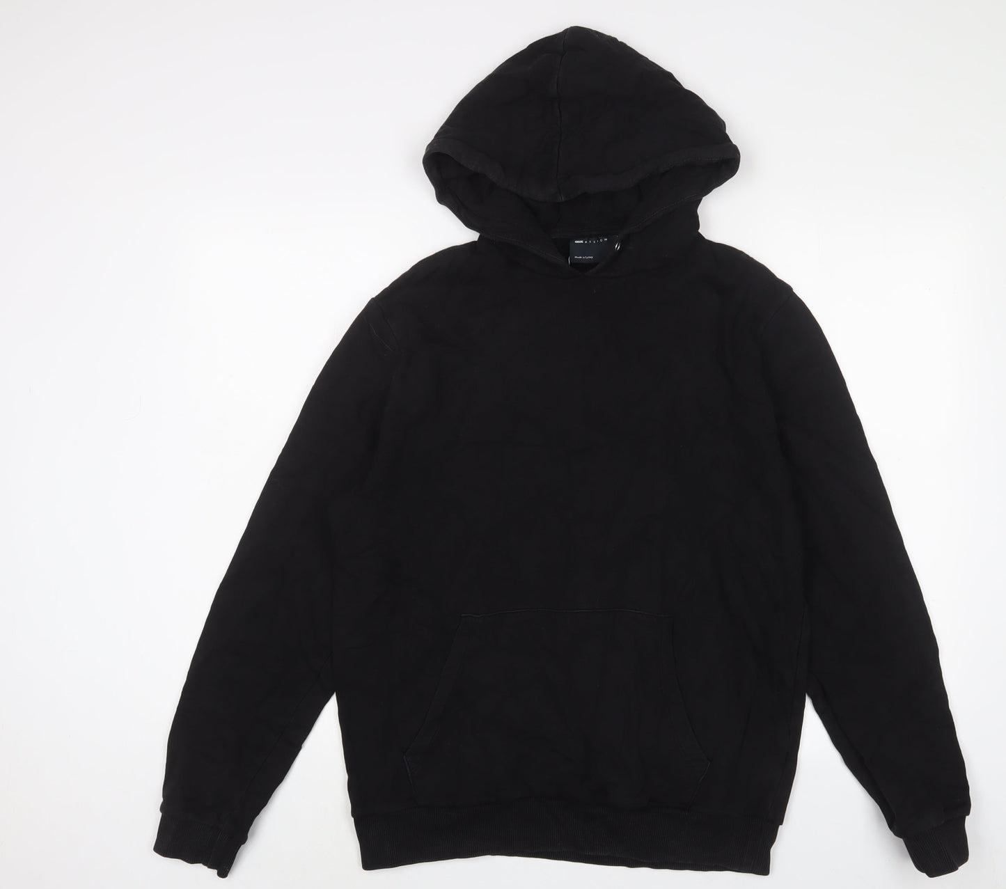 Mens UK Size L ASOS Black Pullover Hoodie
