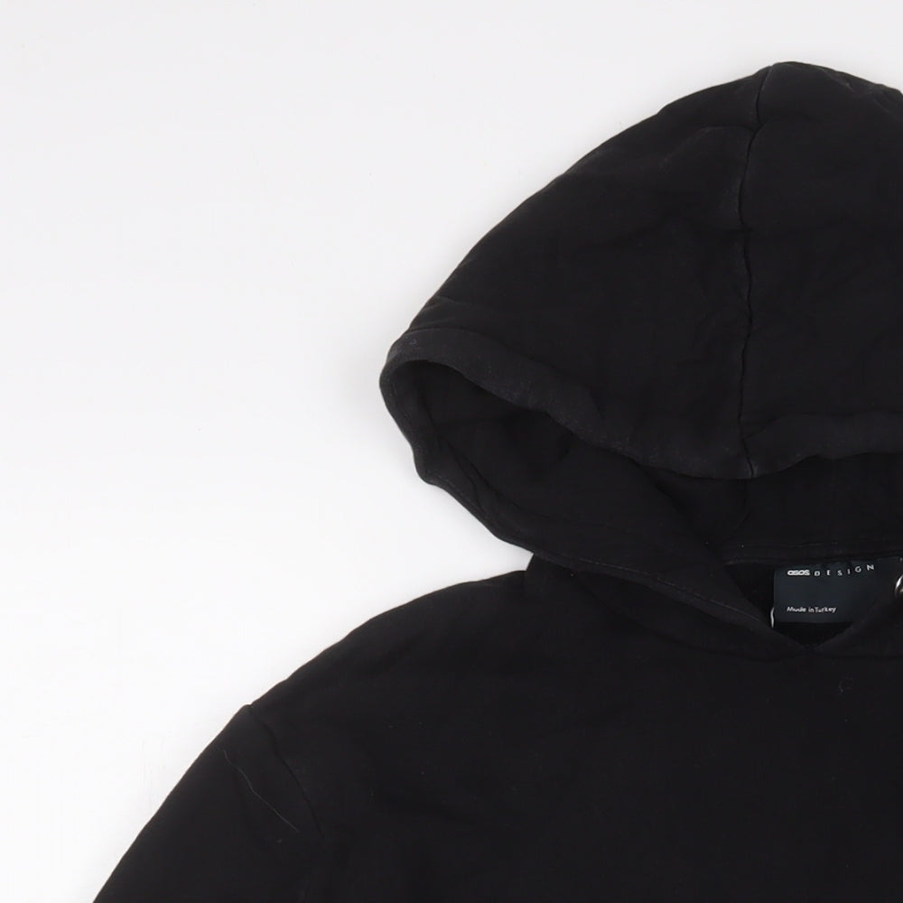 Mens UK Size L ASOS Black Pullover Hoodie
