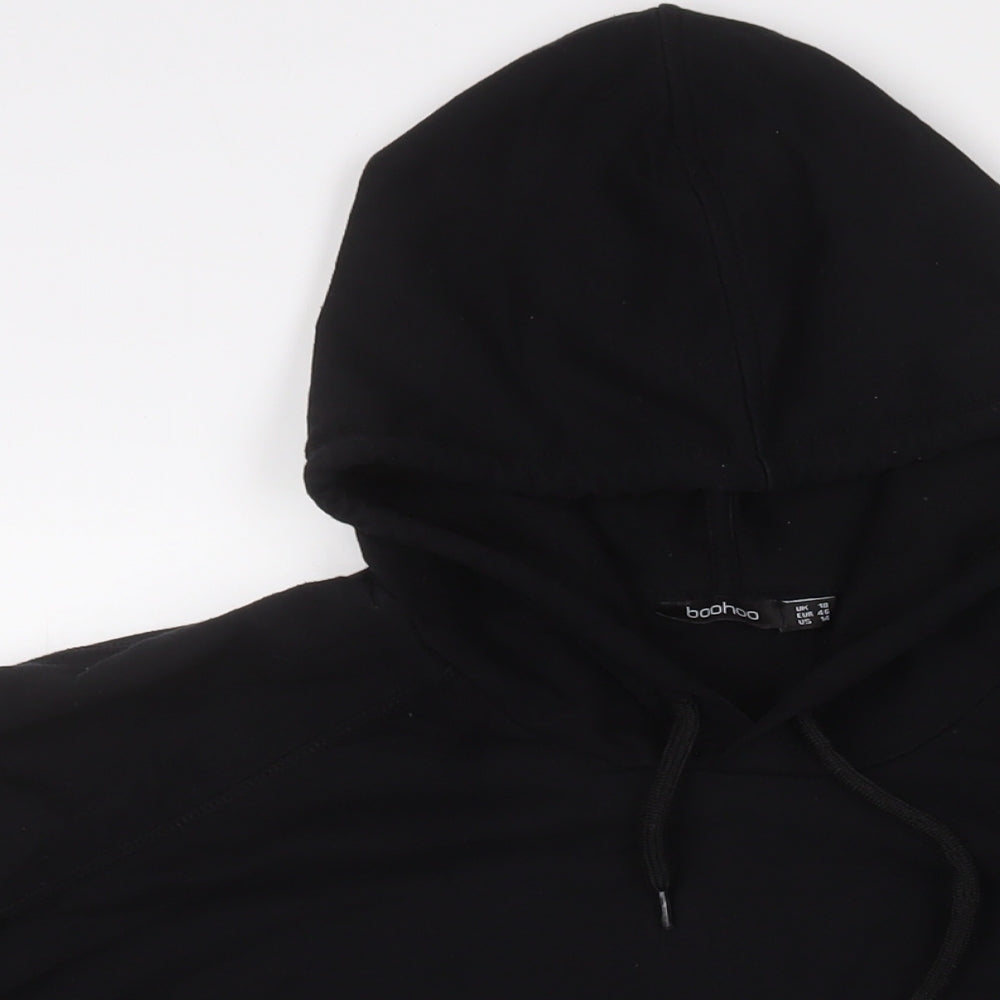 Boohoo Womens Black Camel Pullover Hoodie Size 18 Pullover