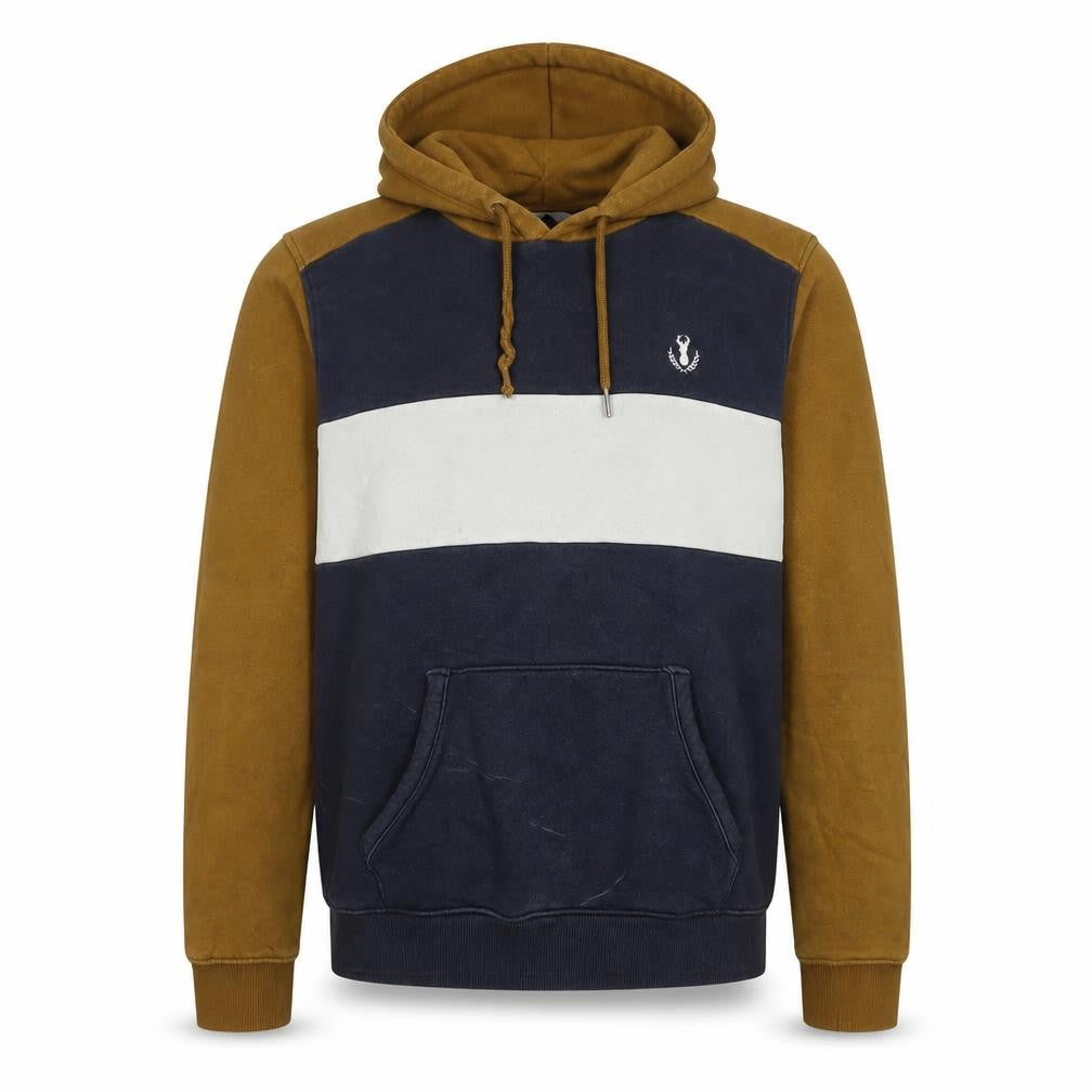 Next Mens Blue Cotton Pullover Hoodie Size M