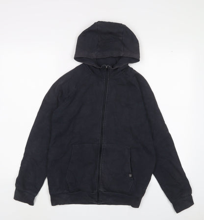 NEXT Boys Blue Cotton Full Zip Hoodie Size 13 Years Zip