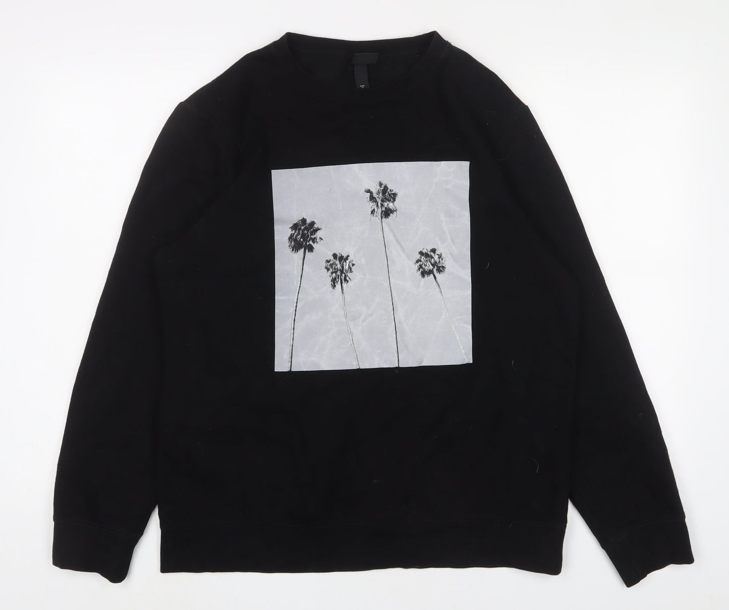 Mens UK Size M H&M Black Pullover Sweatshirt