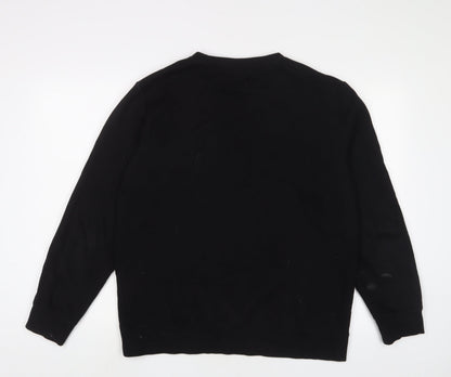 Mens UK Size M H&M Black Pullover Sweatshirt