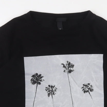 Mens UK Size M H&M Black Pullover Sweatshirt
