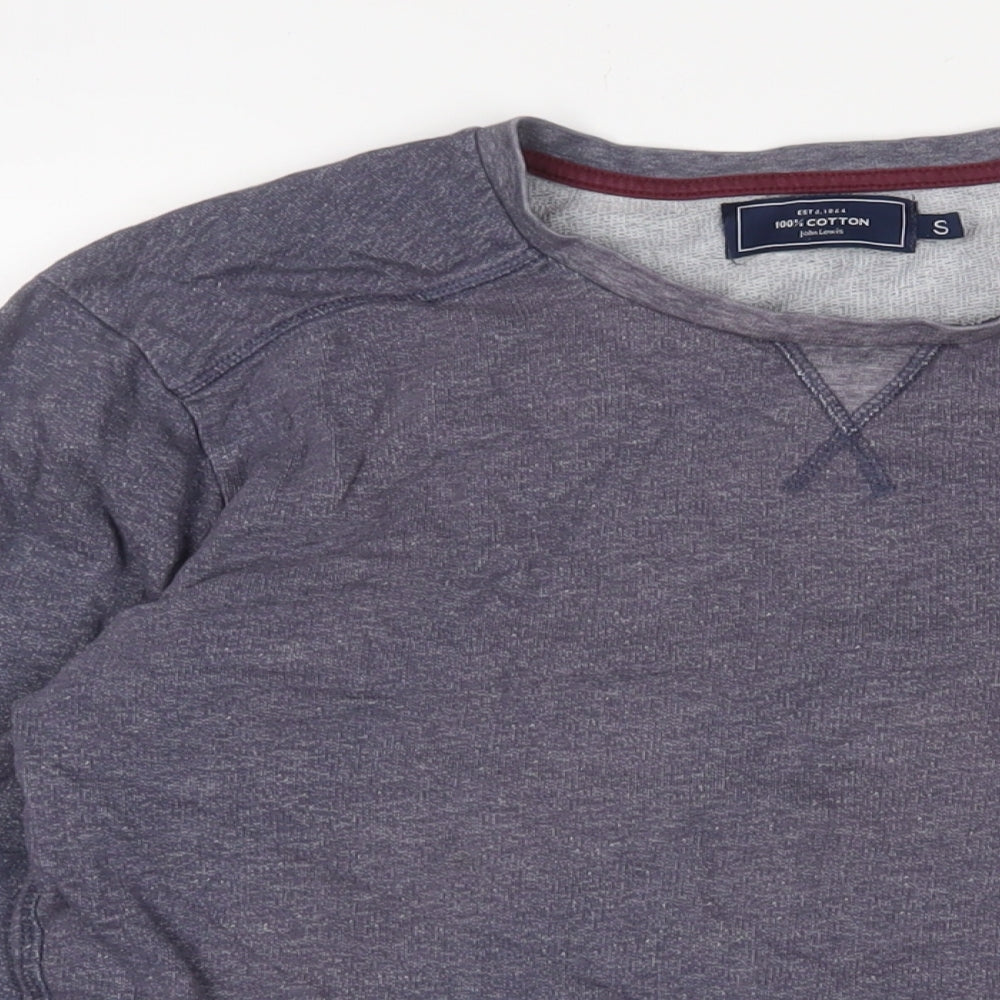 Mens UK Size S John Lewis Blue Pullover Sweatshirt
