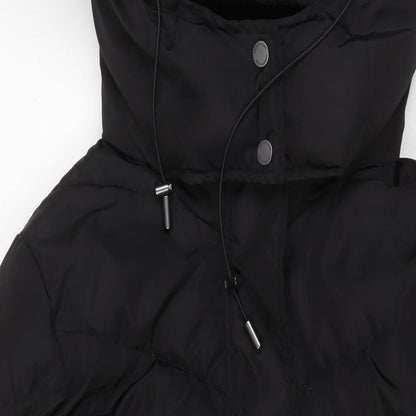 Andrew Marc Mens Black Puffer Jacket Coat Size L Zip