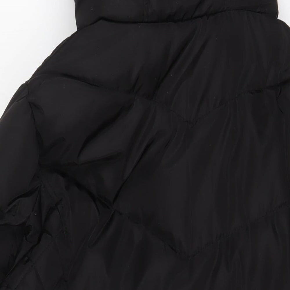 Andrew Marc Mens Black Puffer Jacket Coat Size L Zip