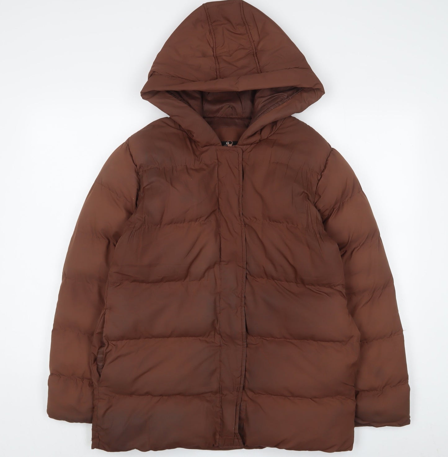 Womens UK Size 6 Threadbare Brown Puffer Jacket