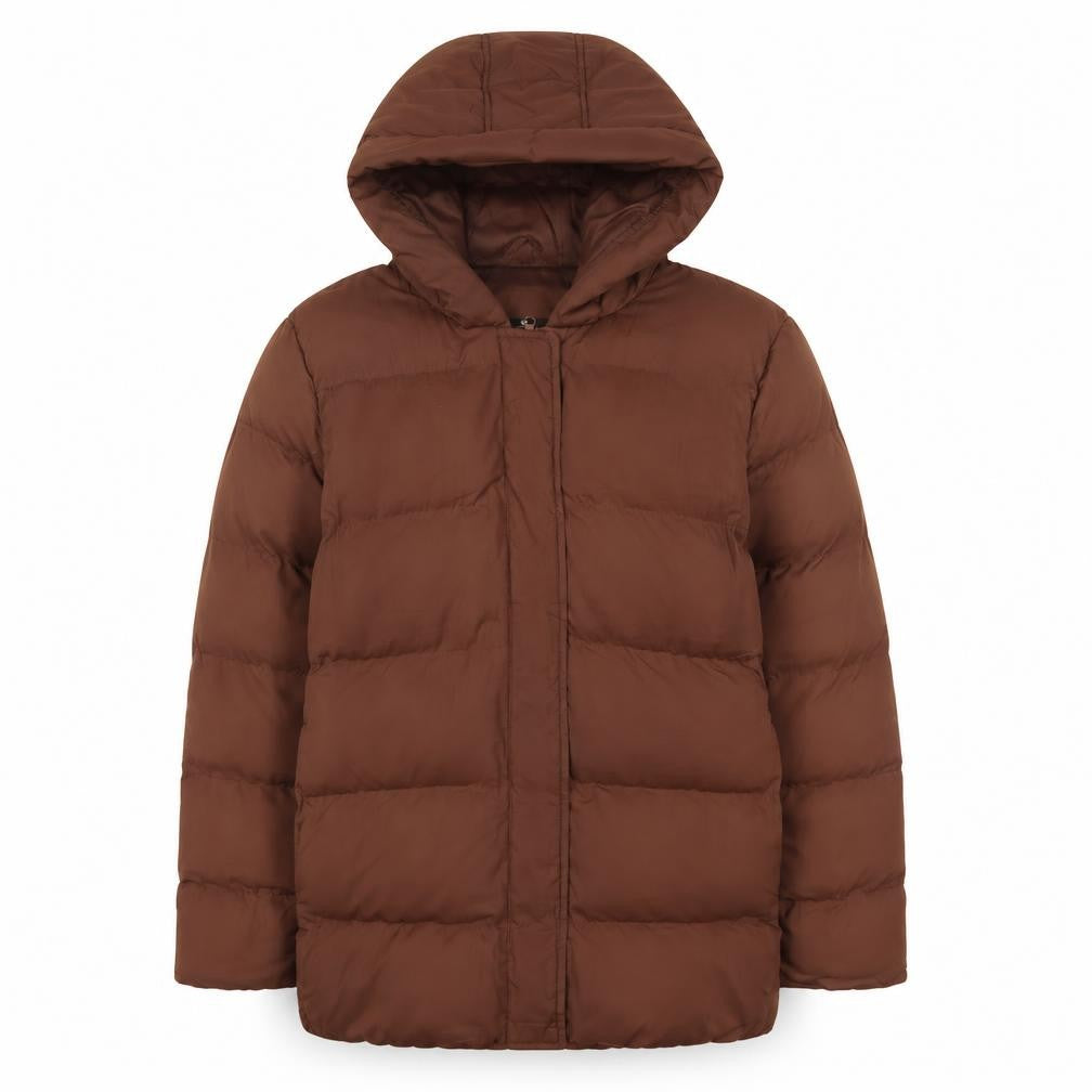 Womens UK Size 6 Threadbare Brown Puffer Jacket