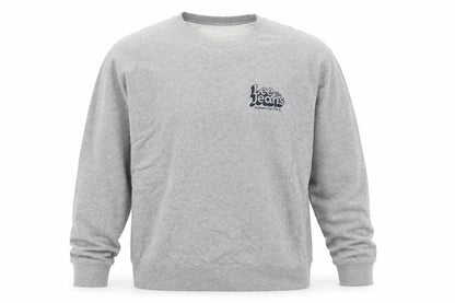 Lee Jeans Mens Grey Polyester Pullover Sweatshirt Size L - Logo
