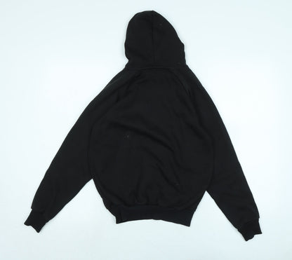 Slazenger Boys Black Polyester Pullover Hoodie Size 9-10 Years - Logo