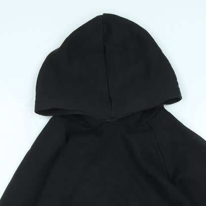 Slazenger Boys Black Polyester Pullover Hoodie Size 9-10 Years - Logo