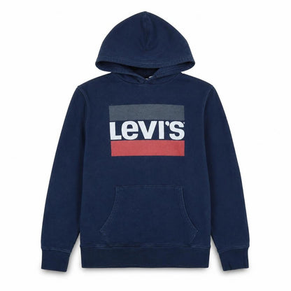 Mens UK Size M Levi's Blue Pullover Hoodie