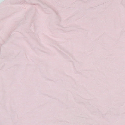 GANT Womens Pink Polyester Pullover Sweatshirt Size L - Logo