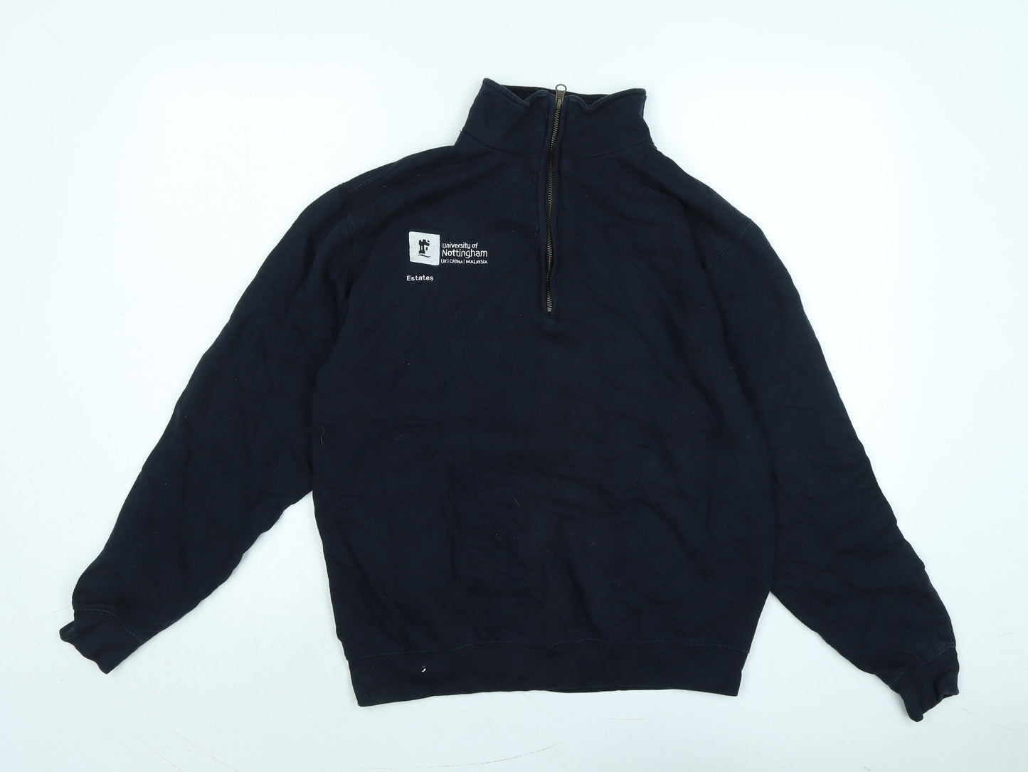 Mens UK Size M Just Hoods Black Pullover Sweatshirt
