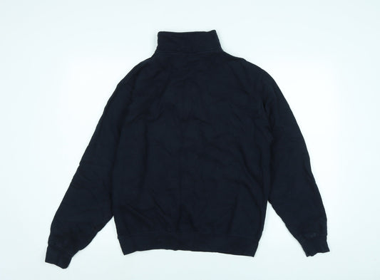 Mens UK Size M Just Hoods Black Pullover Sweatshirt