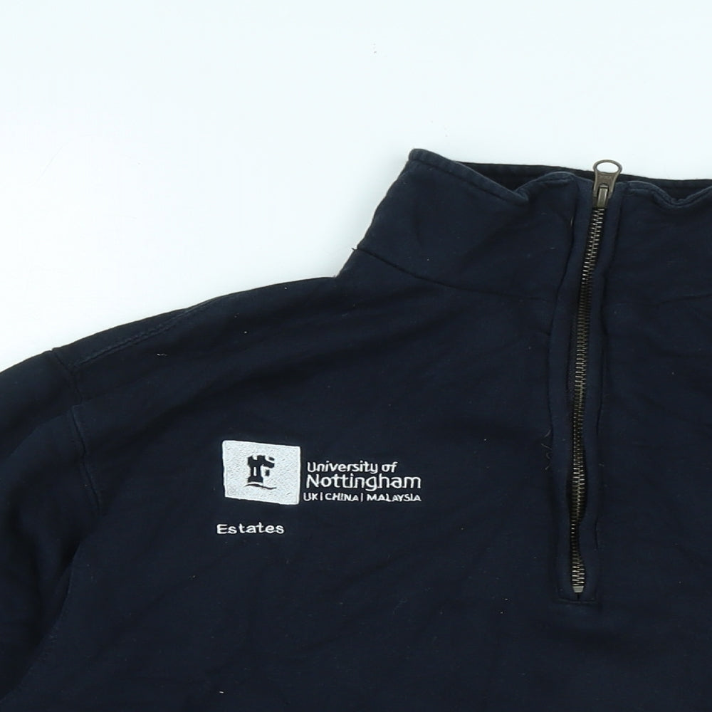 Mens UK Size M Just Hoods Black Pullover Sweatshirt