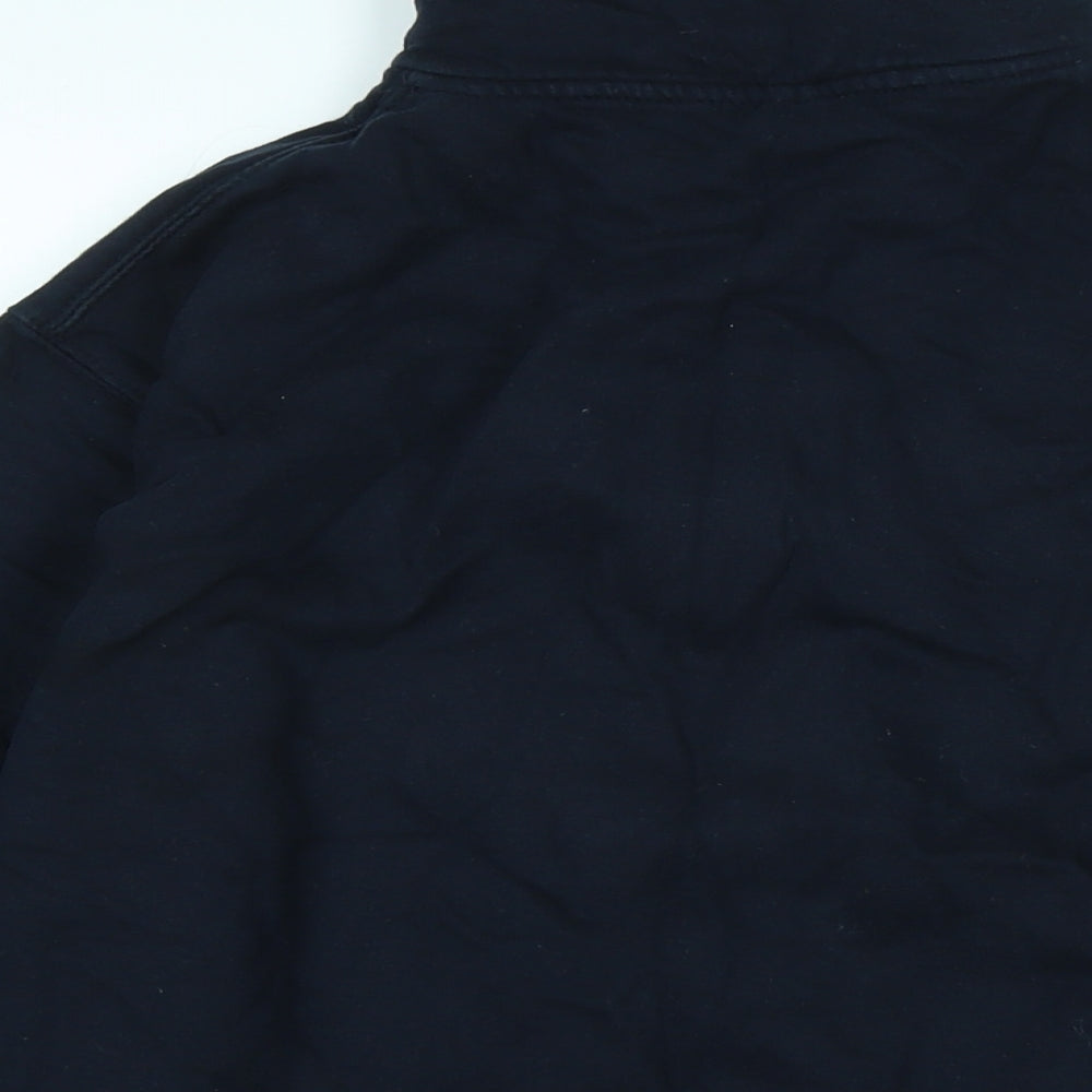 Mens UK Size M Just Hoods Black Pullover Sweatshirt