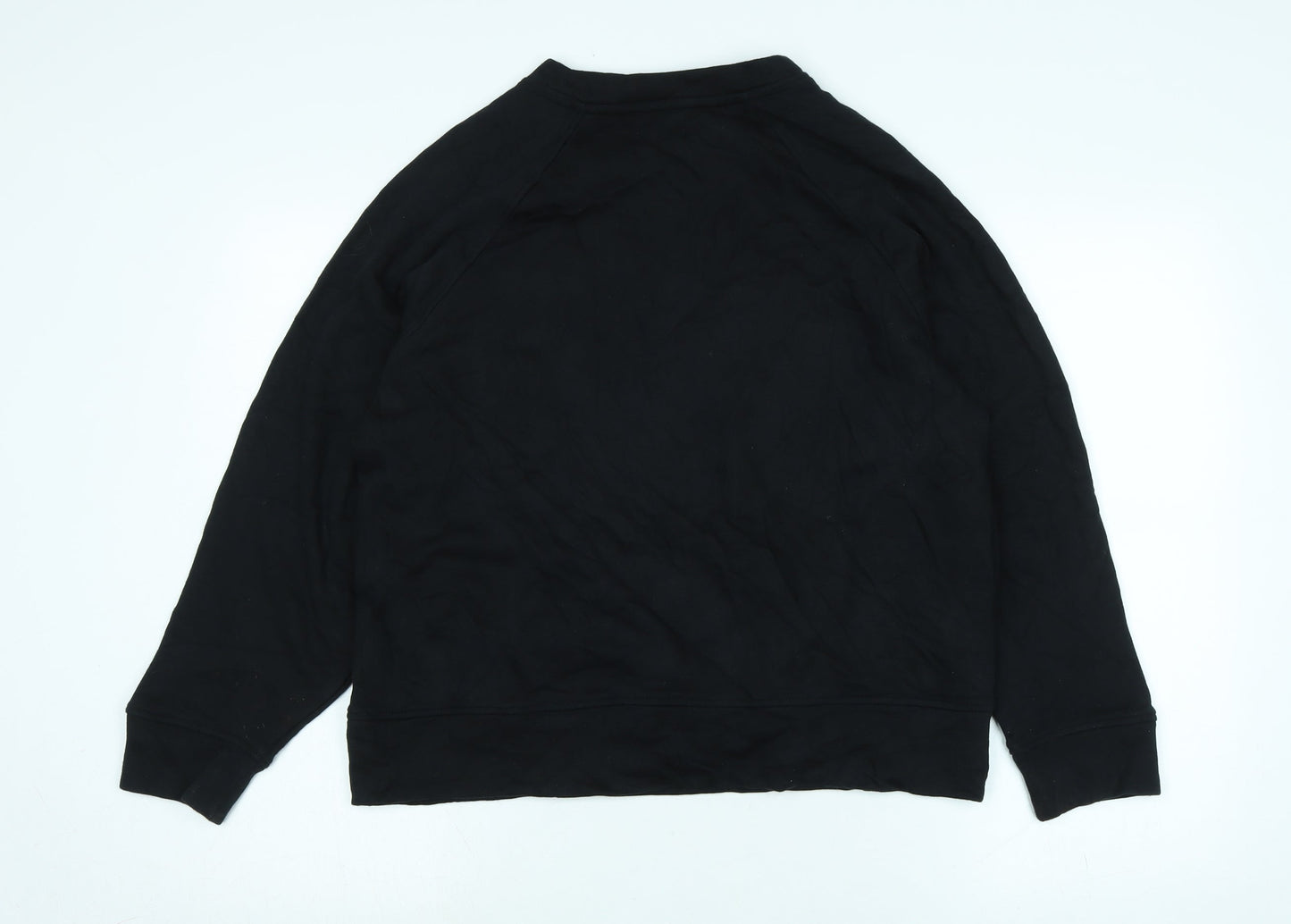 goodmove Womens Black Polyester Pullover Sweatshirt Size 12 - Logo