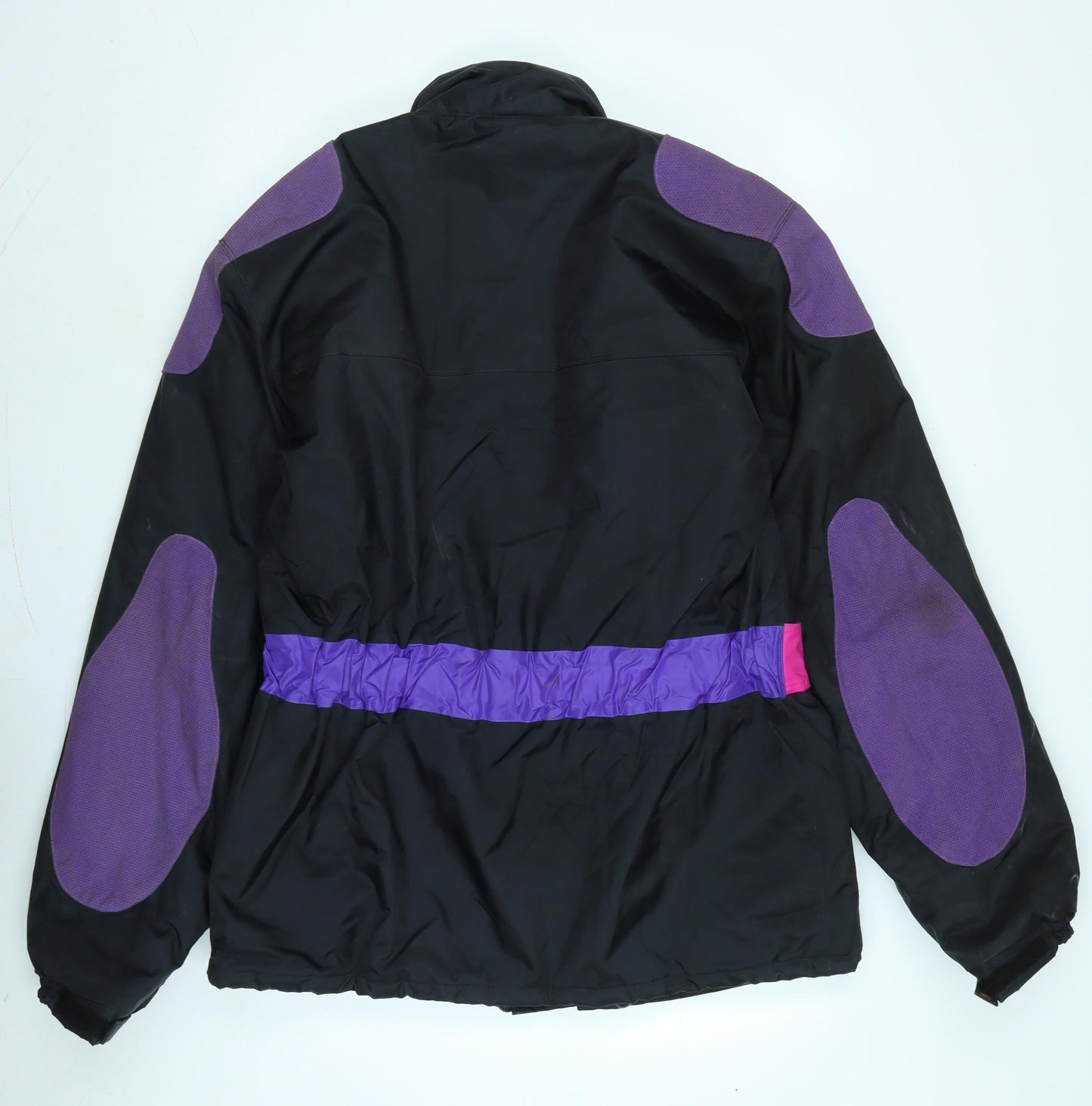 La Trek Womens Black Anorak Coat Size L Zip - Logo