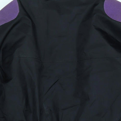 La Trek Womens Black Anorak Coat Size L Zip - Logo