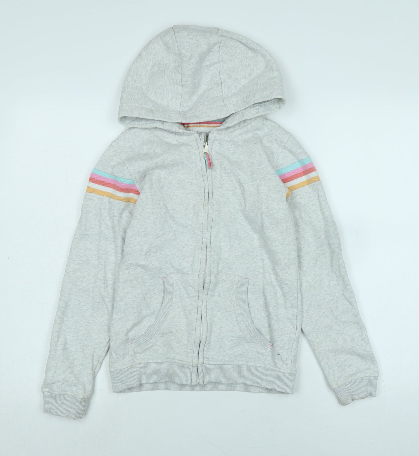 Nutmeg Girls Grey Jacket Size 13-14 Years Zip - Logo
