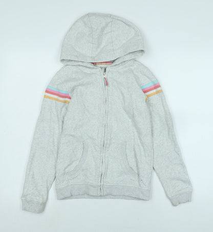 Nutmeg Girls Grey Jacket Size 13-14 Years Zip - Logo