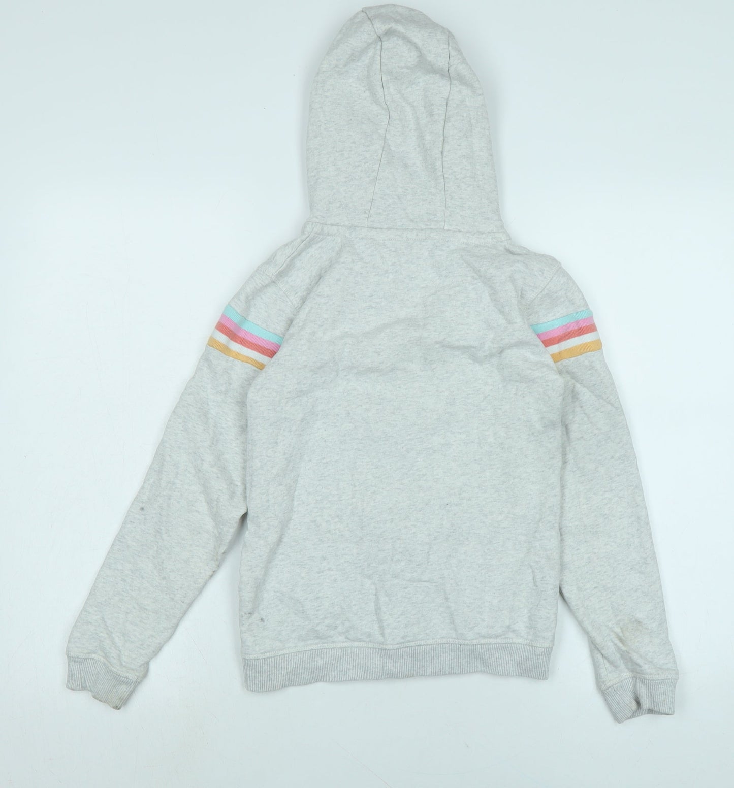 Nutmeg Girls Grey Jacket Size 13-14 Years Zip - Logo