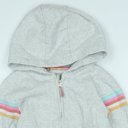 Nutmeg Girls Grey Jacket Size 13-14 Years Zip - Logo
