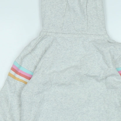 Nutmeg Girls Grey Jacket Size 13-14 Years Zip - Logo