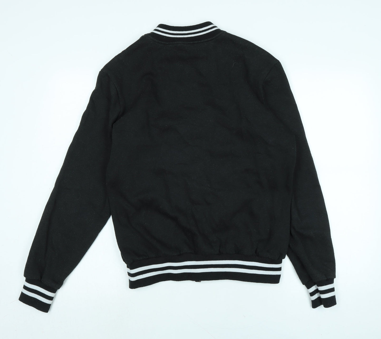 adrexx - marco polo Mens Black Bomber Jacket Jacket Size M Zip - Logo