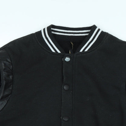 adrexx - marco polo Mens Black Bomber Jacket Jacket Size M Zip - Logo