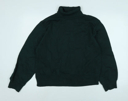 Zara Womens Green Polyester Pullover Sweatshirt Size M