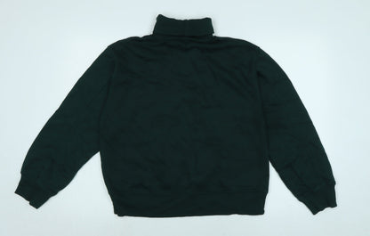 Zara Womens Green Polyester Pullover Sweatshirt Size M