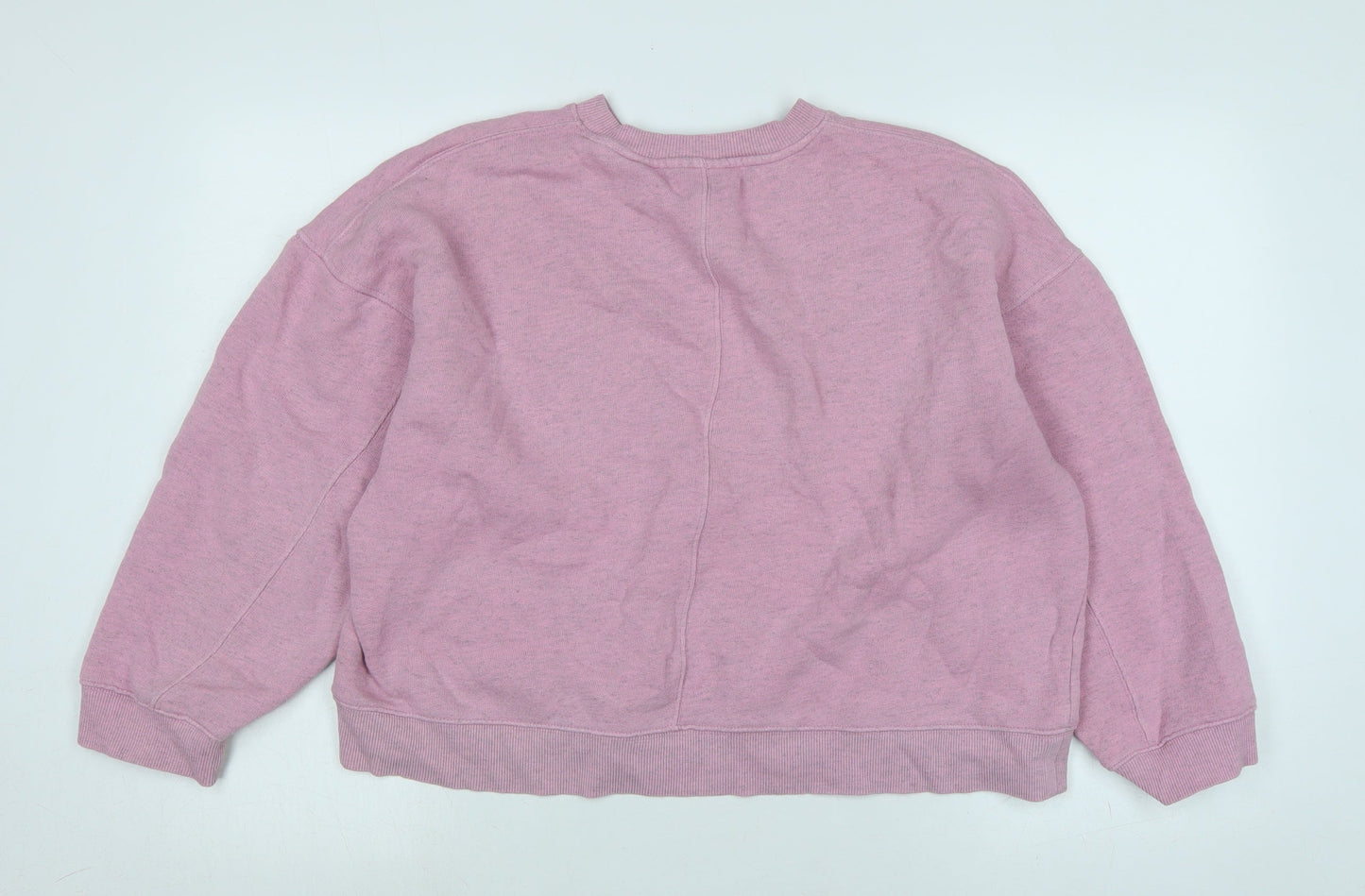 Topshop Womens Pink Polyester Pullover Sweatshirt Size S - Logo