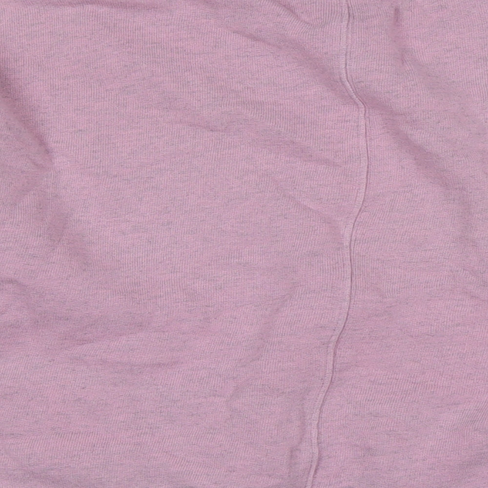 Topshop Womens Pink Polyester Pullover Sweatshirt Size S - Logo